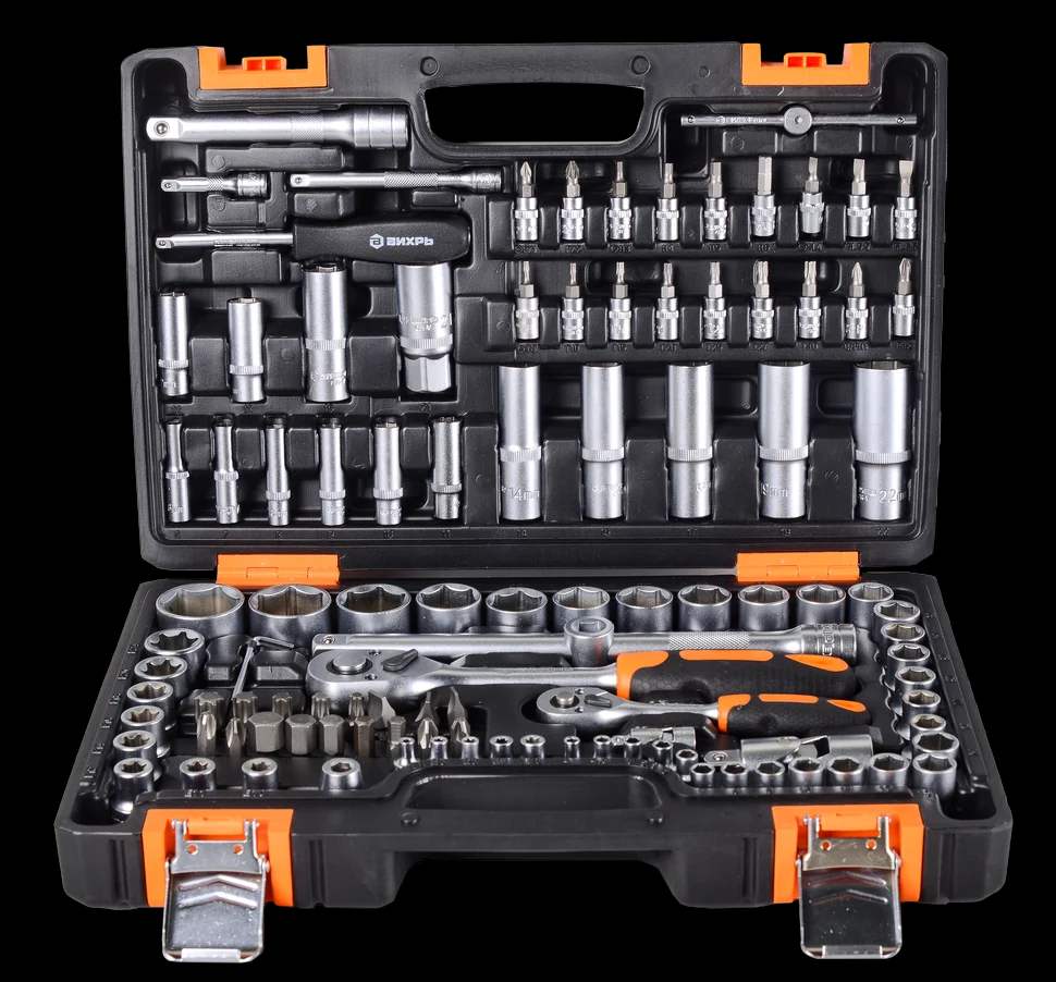Набор инструментов, 1/2", 1/4", CrV, в кейсе 108 предметов 2