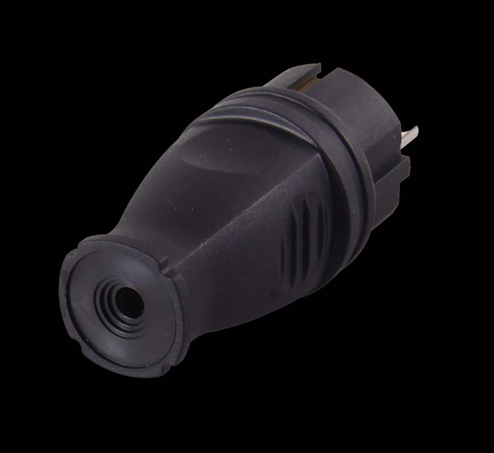 Вилка прямая с/з, каучук IP44 16А 250В 2