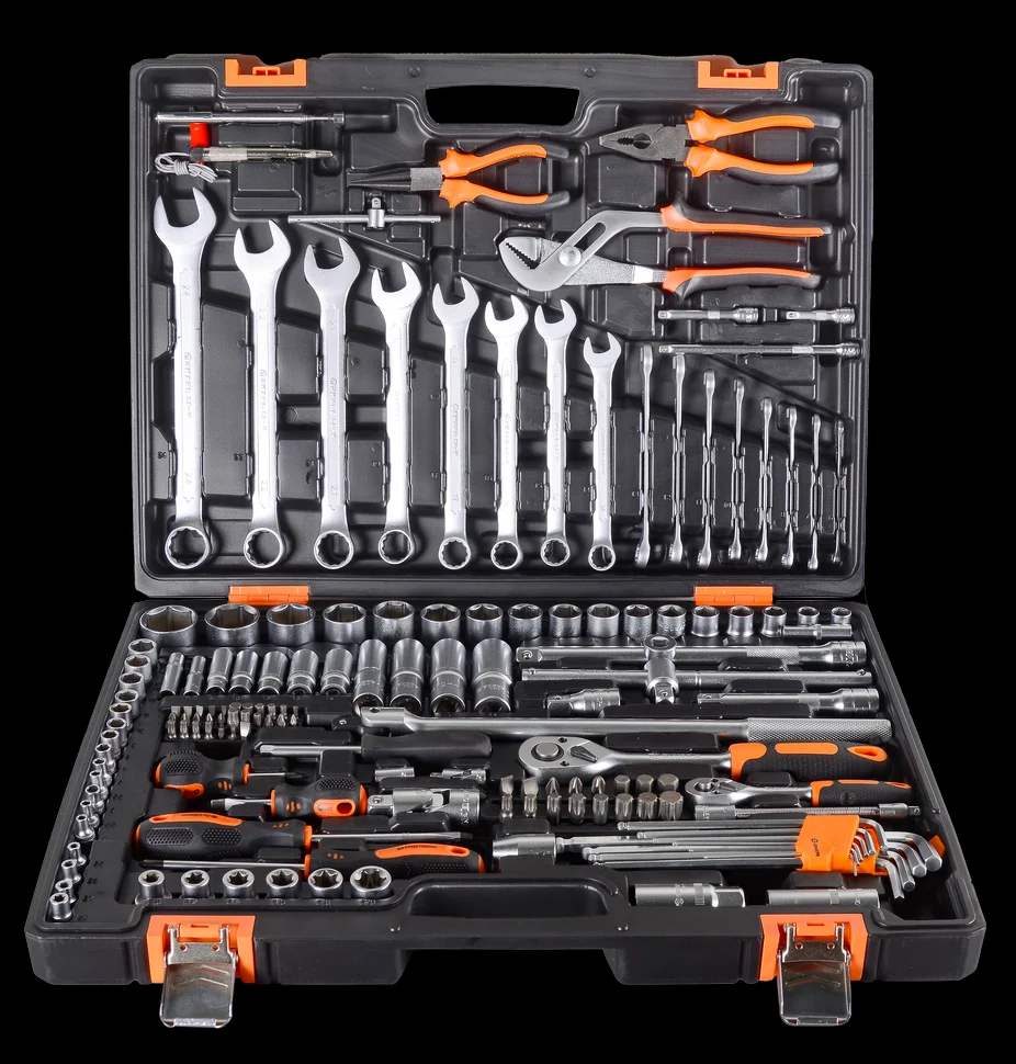 Набор инструментов, 1/2", 1/4", CrV, в кейсе 151 предмет 2