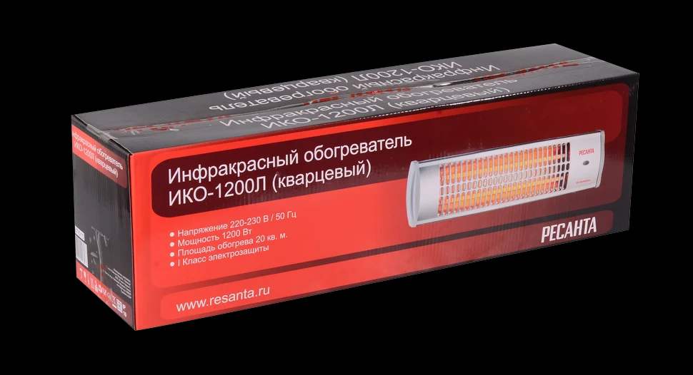 Инфракрасный обогреватель (кварцевый) ИКО-1200Л 7