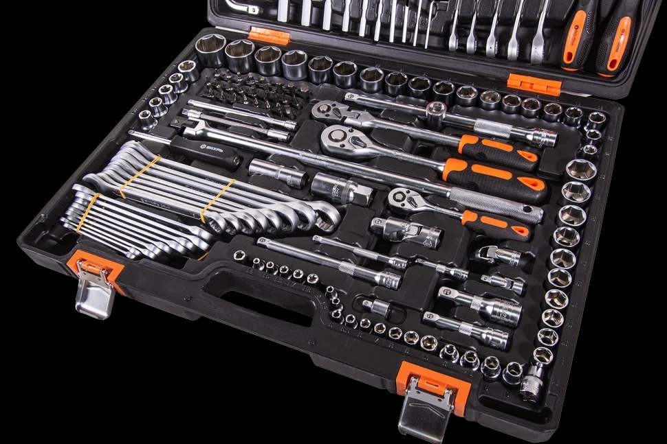 Набор инструментов, 1/2", 1/4", CrV, в кейсе 142 предм 2