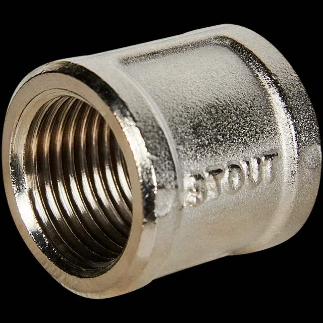 Муфта 1/2" " никель