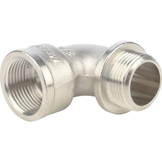 Уголок c упором 3/4"гш никель