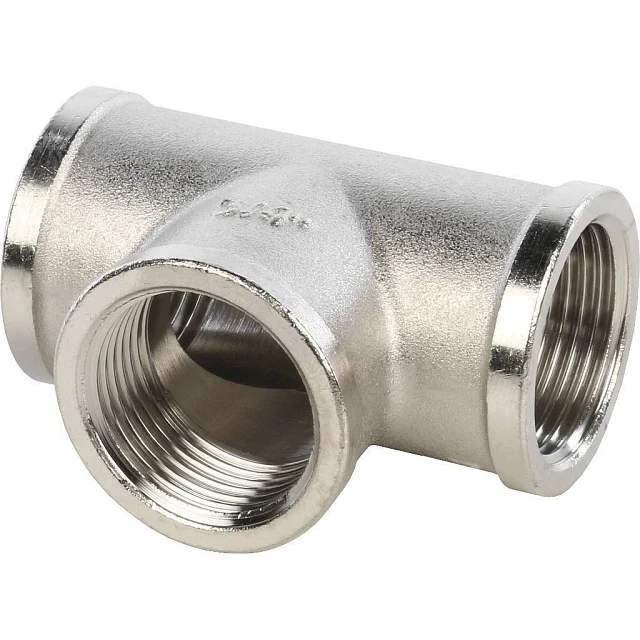 Тройник 3/4" г/г/г никель