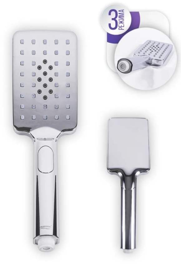 Лейка душевая (3 режима) GB33109 Хром 2
