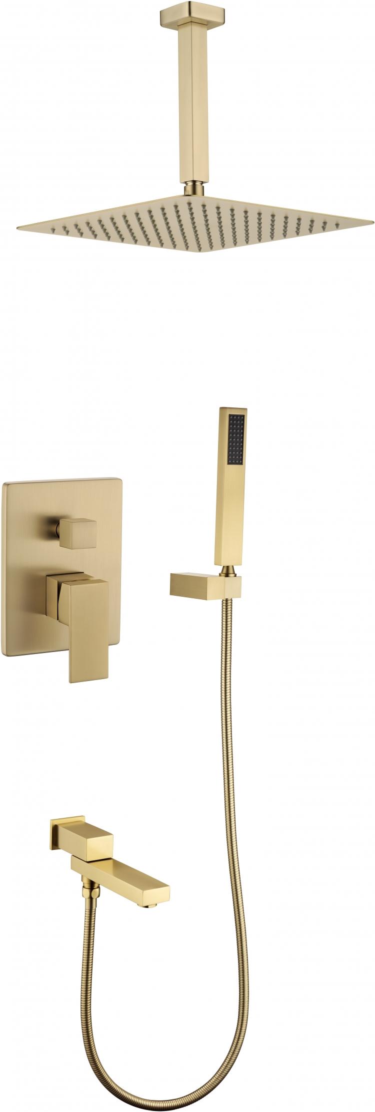 Душевая система скрытого монтажа GB5089MG-2 Матовое золото