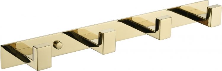 Полотенцедержатель на планке 4-й AC0014 (Золото глянец)