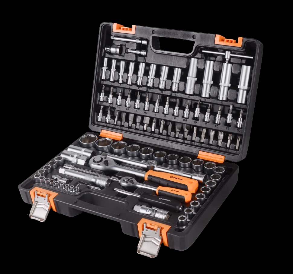 Набор инструментов АВТО, 1/2" , 1/4" , CrV, в кейсе 94 предм