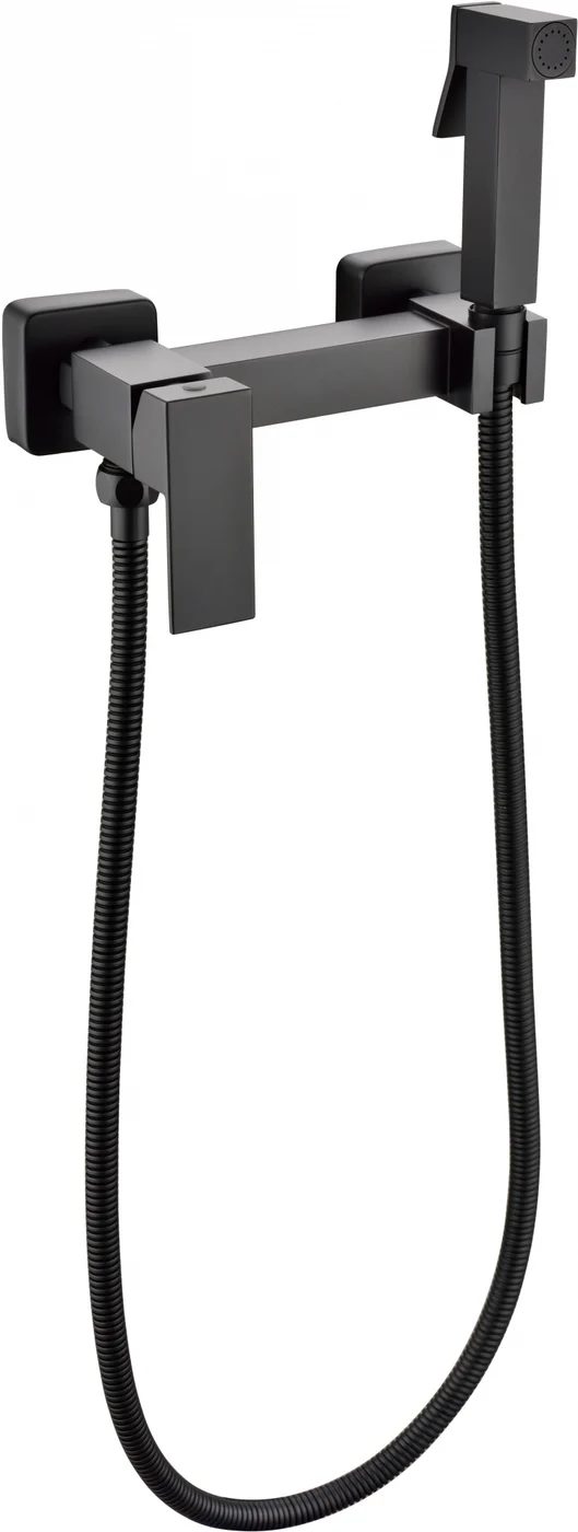Смеситель с гигиеническим душем GB101N Черный матовый - фото 1