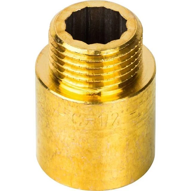 Удлинительная гайка 1/2" х 25мм (латунь) - фото 1