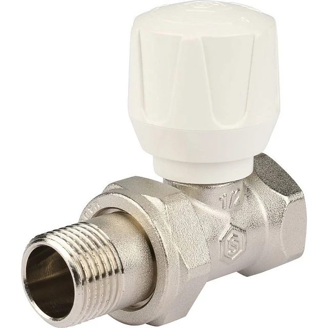 Кран для радиатора 1/2" прямой верхний