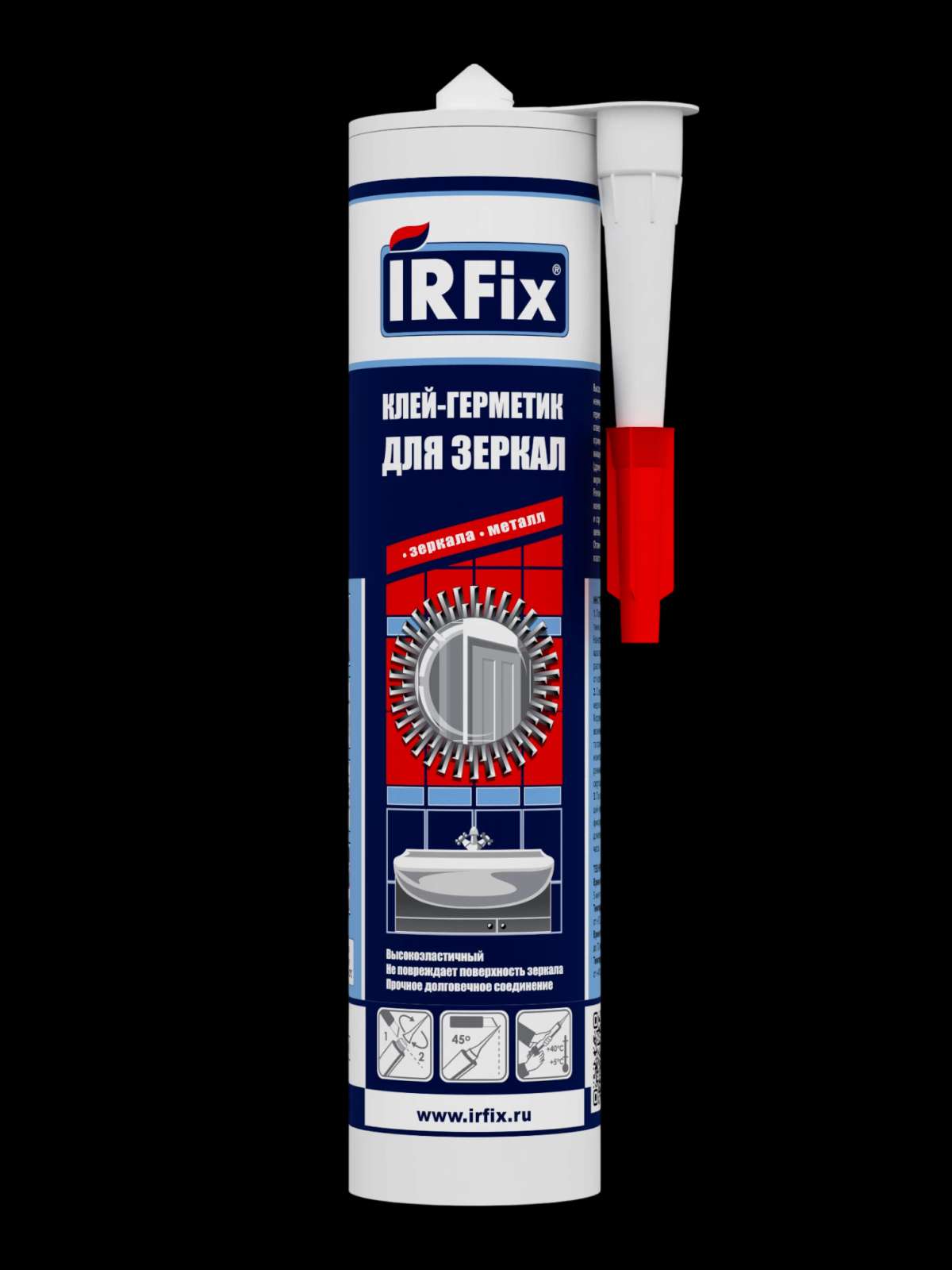 IRFix КЛЕЙ ДЛЯ ЗЕРКАЛ Клей-герметик для зеркал на нейтральной основе