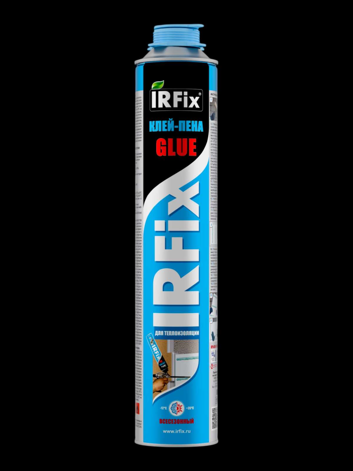 IRFix GLUE Клей-пена полиуретановый для наружной теплоизоляции 800мл